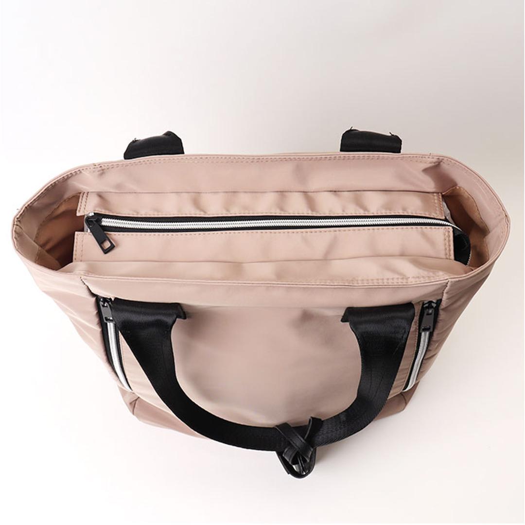 トートバッグ 大容量 軽量 通販 トートバック トート 手提げ 肩掛け カジュアルバッグ カジュアルバック 持ちやすい 超軽量 軽い 前面 ファスナー chou-porte PINNEO カジュアル レディース メンズ ユニセックス 男女兼用 おしゃれ ブラック ・