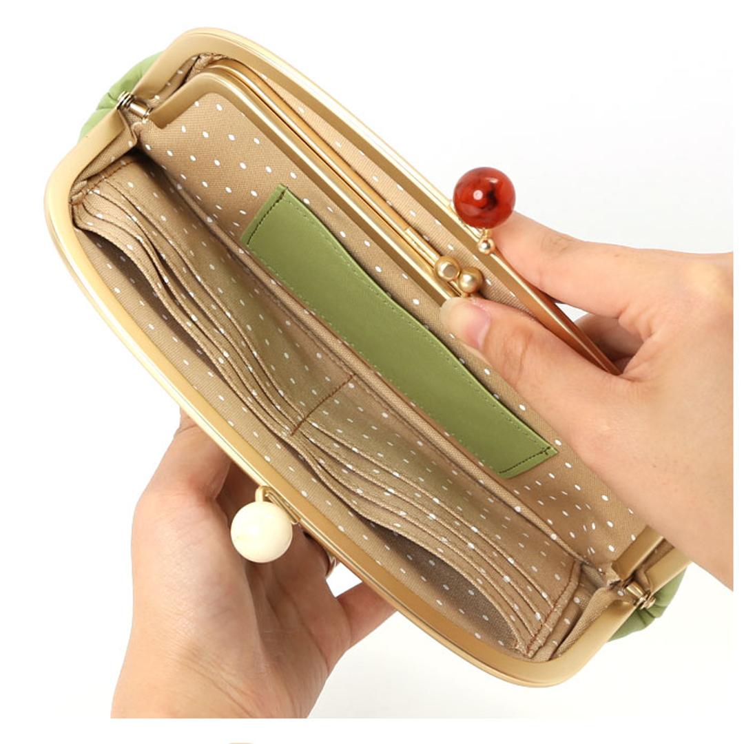 ズッケロフィラート 財布 通販 ブランド レディース 本革 革 zucchero filato 58057 がま口長財布 レザー カウレザー おしゃれ かわいい サライ 日本製 母の日 プレゼント ギフト ピンク ・