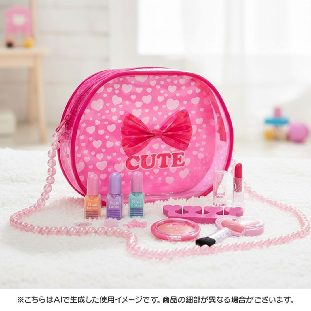 レイス メイクバック かわいい 通販 メイクバッグ キッズコスメ メイクボックス バッグ バック メイクポーチ 化粧ポーチ ケース ポーチ 子供用化粧品 可愛い コスメ メイク 子供用 子ども用 こども 子供 子ども RACE キッズ 贈り物 ギフト ハート120709 ・