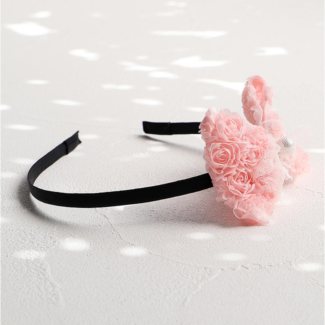 RORA カチューシャ 細め 通販 ローラ ミア ヘッドドレス ヘアアクセサリー 髪飾り キッズ 子供 子ども こども 女の子 女子 リボン 花 お花 フォーマル おしゃれ かわいい 入園式 卒園式 入学式 卒業式 発表会 結婚式 キッズファッション ピンク ・