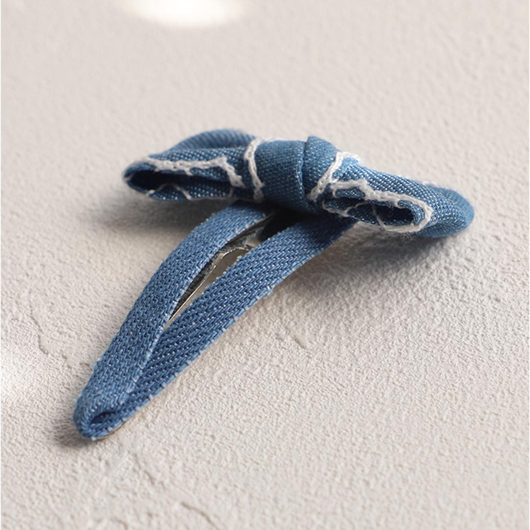 RORA ヘアクリップ 通販 ローラ ジャスミン パッチンピン パッチンどめ パッチン留め ヘアアクセサリー 髪飾り キッズ 子供 子ども こども リボン カジュアル かわいい おしゃれ 女の子 女子 入園式 卒園式 入学式 卒業式 キッズファッション ブルー ・