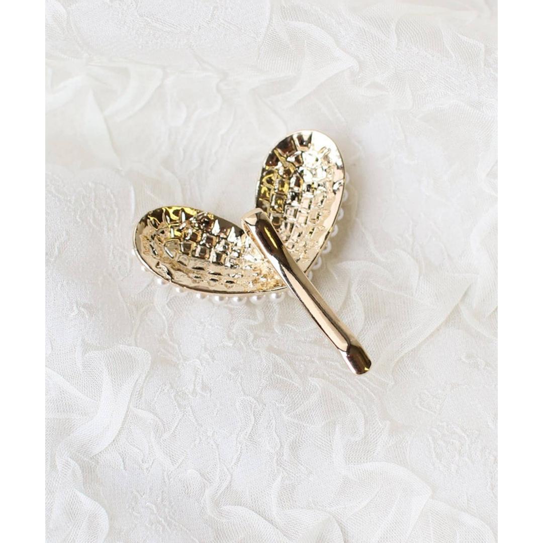 Rora ポニーフック 通販 ハートン 髪飾り ポニー フック ヘアカフ ヘアフック ポニーテール ハート パール ゴールド 女の子 子供 子ども こども フォーマル 卒園式 入学式 卒業式 結婚式 パーティー 発表会 七五三 ヘアアレンジ ヘアアクセサリー ホワイト フリー