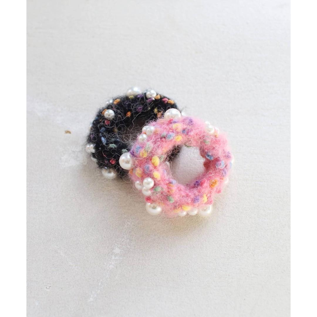 パール ヘアゴム キッズ 通販 シュシュ 髪飾り 子供 子ども こども 女の子 卒園式 入園式 入学式 卒業式 フォーマル 結婚式 ピアノ発表会 かわいい おしゃれ 普段使い シンプル ニット 可愛い ヘアアレンジ ヘアアクセサリー キッズファッション ブラック フリー