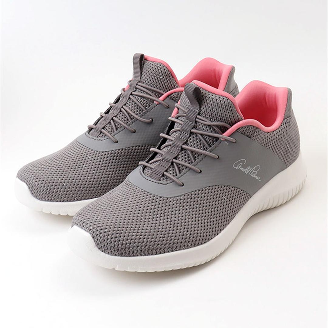 アーノルドパーマー スニーカー Arnold Palmer AL1203 通販 ゴム紐 脱ぎ履きしやすい靴 レディース 運動靴 通勤 通学 軽量 軽い 履きやすい Slide Fit スライドフィット 女性 女子 シンプル おしゃれ ローカット レディース靴 グレー 22.5cm