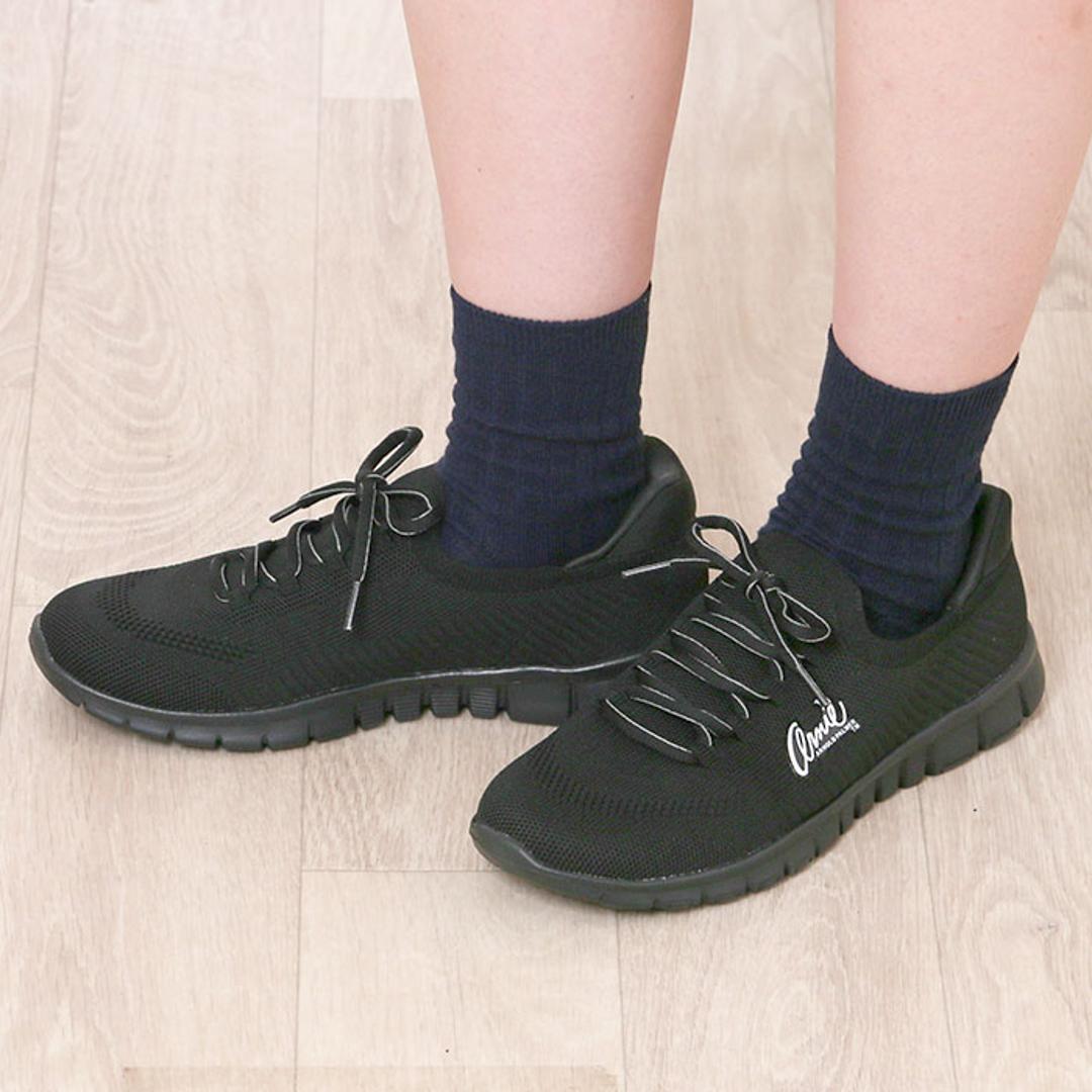 Arnold Palmer スニーカー レディース AN2205 通販 シューズ レディーススニーカー レディースシューズ ウォーキングシューズ 靴 アーノルドパーマー 脱ぎやすい 履きやすい くつ クツ ウォーキング カジュアル 女性 婦人靴 大人 オールブラック 22.5cm