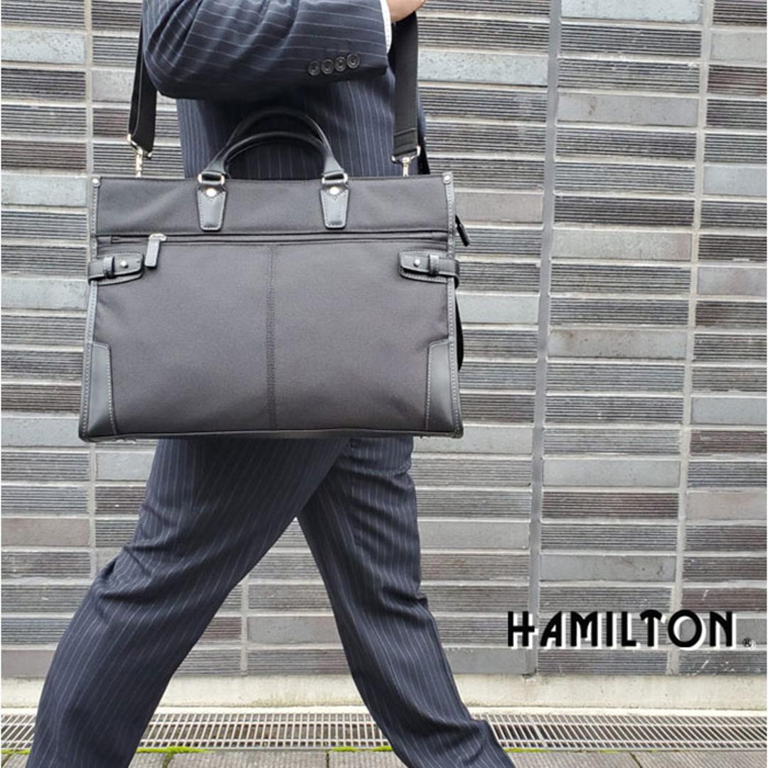 ビジネスバッグ メンズ 自立 通販 ブリーフケース 書類かばん 斜めがけバッグ ショルダーバッグ リクルートバッグ 通勤バッグ 通勤カバン HAMILTON ハミルトン 26578 A4 2way 出張 営業 就活 カバン 就職活動 肩掛け メンズバッグ 黒 ・