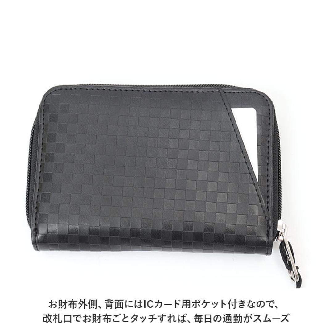 ベンデイビス 財布 BEN DAVIS BDW-9313 通販 ブランド メンズ レディース おしゃれ 二つ折り財布 ミニ財布 折り財布 ROUND WALLET ラウンドファスナー 小銭入れ 折財布 コンパクト 高校生 大学生 女子 女の子 男子 男の子 BLACK/S ・