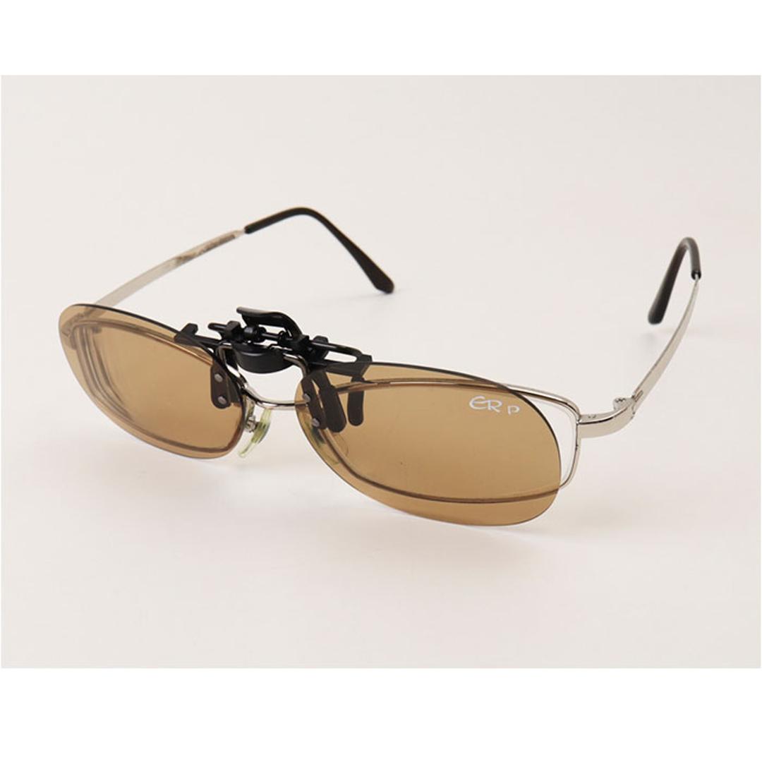 クリップサングラス BV-27 通販 サングラス レンズ 偏光サングラス 偏光グラス クリップ エロイコ クリップ式 クリップオン 跳ね上げ 偏光 小ぶり ワンタッチ取付 取付簡単 メガネの上からサングラス メンズ レディース かっこいい おしゃれ ベーシック 偏光グレー ・