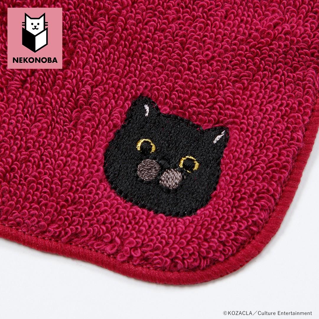 NEKONOBA グッズ 通販 ネコノバ 今治タオル ハンカチ タオルハンカチ 今治 ハンドタオル ハンカチタオル ミニタオル 手拭きタオル キャラクター おしゃれ 猫 ねこ ネコ 猫グッズ かわいい レディース メンズ 刺繍 子ども 小学生 みけちゃん ・