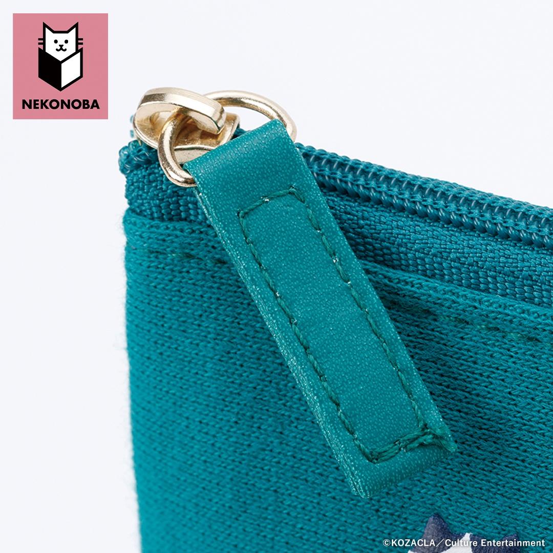 NEKONOBA グッズ 通販 ネコノバ ポーチ 小さめ フラットポーチ 化粧ポーチ 小物入れ コスメポーチ 薄型 薄い ファスナー 猫 ねこ ネコ 猫グッズ 肉球 ぷくぷく かわいい おしゃれ 可愛い オシャレ レディースバッグ NYASA ・