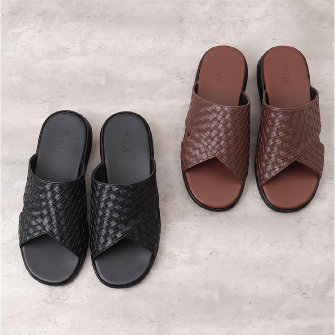 サンダル メンズ 通販 日本製 Mプラスhome エムプラスホーム スリッパ メンズサンダル 外履き 外履きサンダル 室内履き おしゃれ お洒落 大人 男性 紳士 カジュアル シンプル 草履 ぞうり オフィスシューズ 父の日 敬老の日 ギフト 贈り物 ブラック M(25.5-26cm)