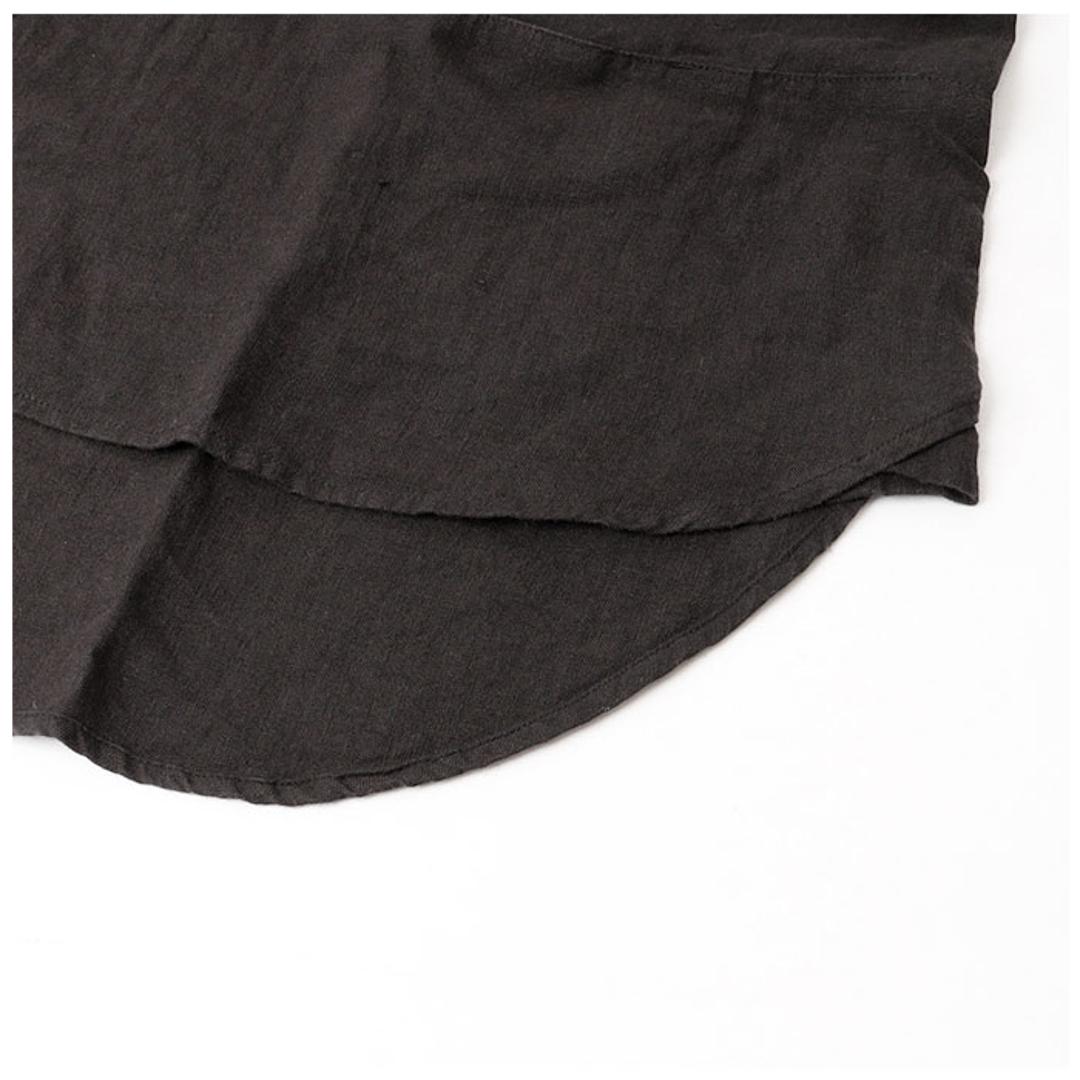 dgy ディージーワイ シャツ レディース 長袖 通販 ジャケット ブラウス 羽織り カーデ 肩落ち 体型カバー ゆったり 麻100% スタンドネック スタンドカラー リネンオックス スタンド衿 D*g*y デコカンパニー 無地 オフホワイト 【即日発送】Mサイズ