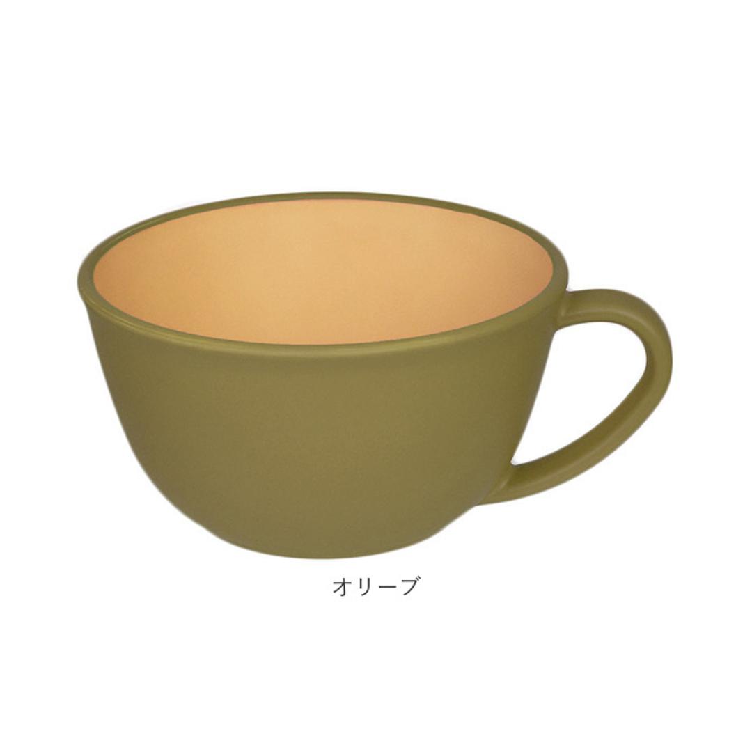 スープカップ おしゃれ 通販 スープボウル 取っ手 大きめ 420ml カップ ボウル 食洗機対応 電子レンジ対応 レンジ 日本製 抗菌 おしゃれ シンプル ナチュラル 割れない 軽量 軽い 食器 アウトドア earthcolor アースカラー earth color キッチン用品 レッド ・