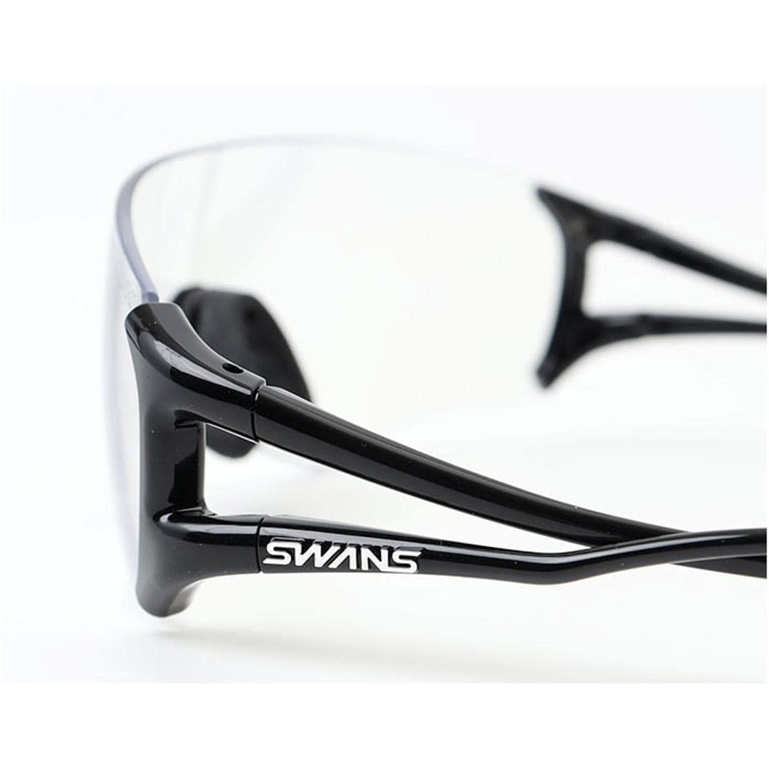SWANS スワンズ スポーツサングラス EN8G2-0066 通販 スポーツ サングラス 調光サングラス メガネ めがね 眼鏡 調光レンズ E-NOX EIGHT8 G2 UVカットレンズ UVカット メンズ レディース 男女兼用 ユニセックス マラソン 0066.BK/調光クリアtoスモーク ・
