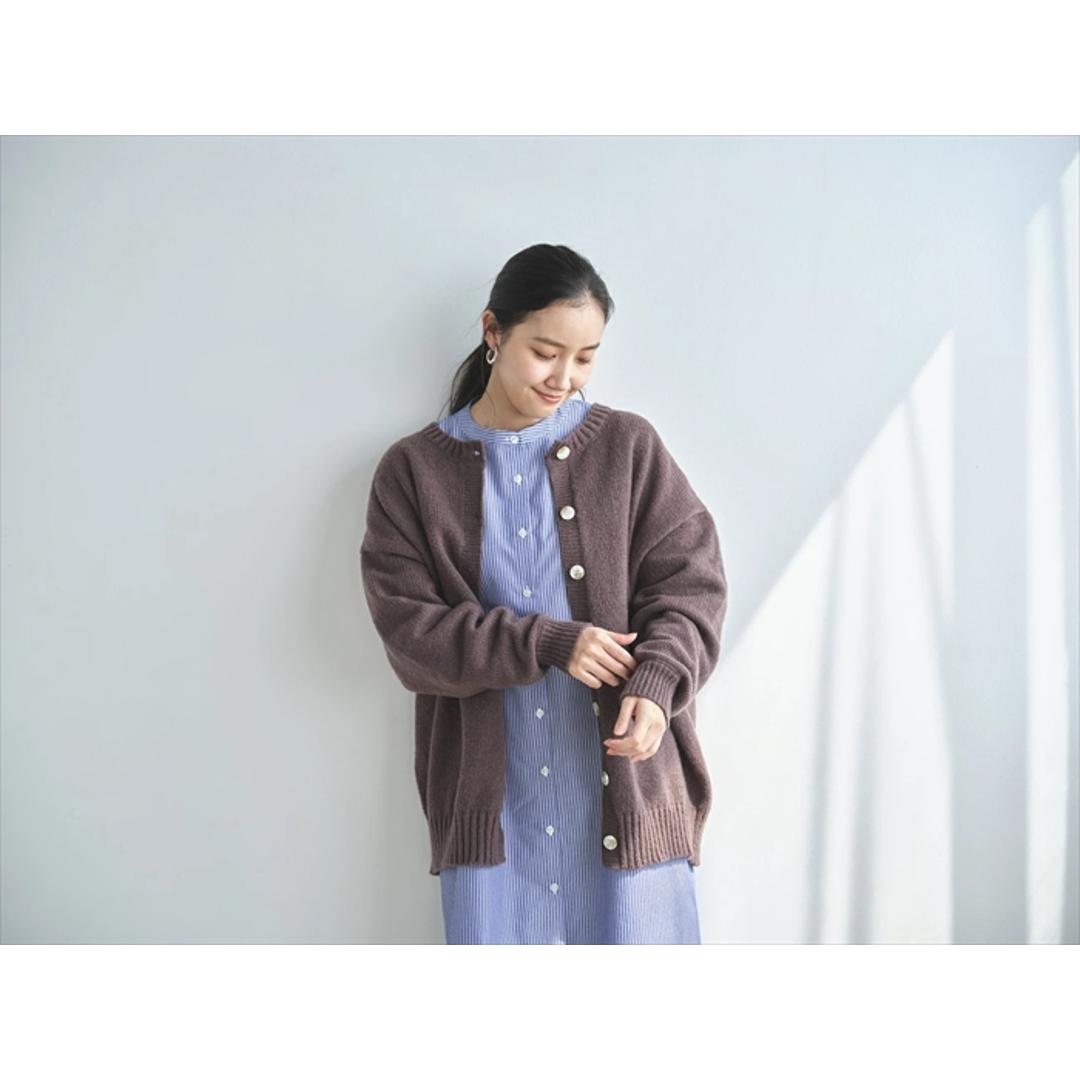 カーディガン レディース 秋冬 丸首 通販 ニットカーディガン カーデガン ニット トップス 長袖 セーター 2WAYふんわり編みカーディガン&クルーニット おしゃれ シンプル 大人 かわいい カジュアル ナチュラル 女性 婦人 レディースファッション ブラック M-Lサイズ
