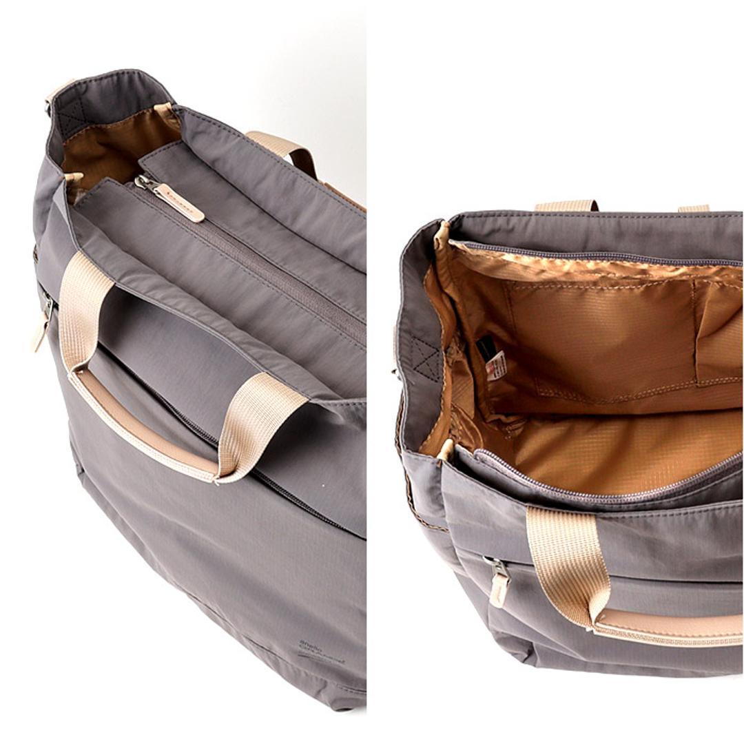 アネログランデ トートバッグ GTM0973 anello GRANDE 通販 ショルダーバッグ マザーズバッグ 2way トートバック 斜めがけバッグ 肩掛け ナイロン レディース メンズ A4 通勤 通学 撥水 10ポケット 軽量 軽い SABLE BK.ブラック ・