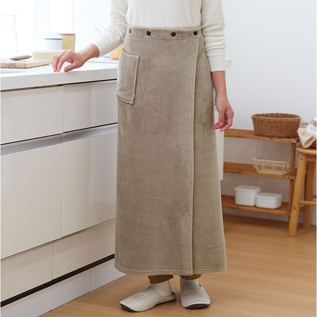 ひざ掛け ブランケット 通販 巻きスカート ラップスカート ロングスカート 毛布 着る毛布 ルームウェア ロング スカート レディース あったか 暖かい 防寒 グッズ 防風 秋 冬 秋冬 冷え 冷え症 かわいい ネイビー M-LLサイズ