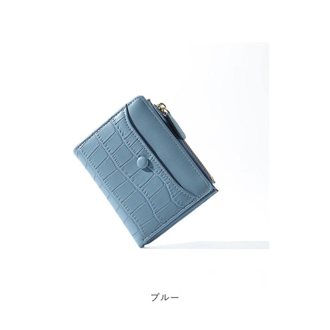 財布 二つ折り レディース 通販 小銭入れ 二つ折り財布 ミニ財布 ミニウォレット サイフ さいふ 小さい ミニ ウォレット セカンド財布 カード カード入れ コンパクト ファスナー PUレザー フェイクレザー ピンク ・