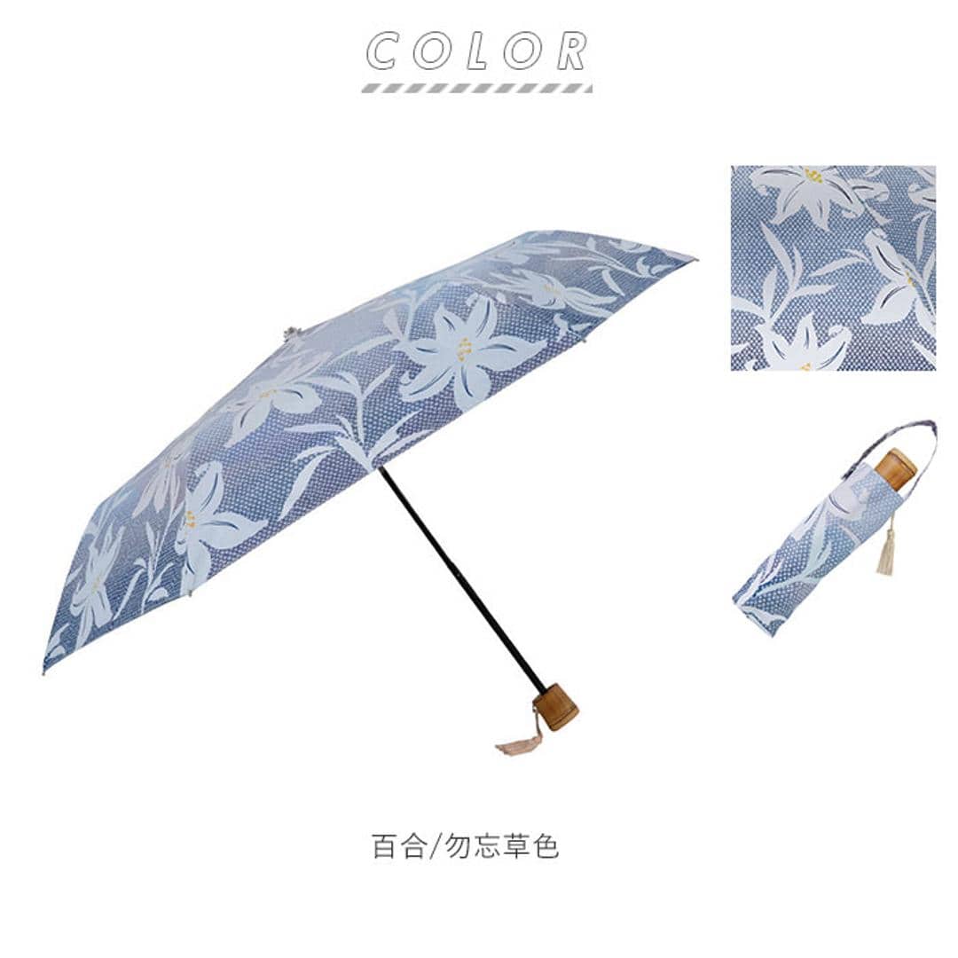 折りたたみ傘 レディース かわいい 通販 晴雨兼用 おしゃれ 50cm 6本骨 円形手元 UVカット率99%以上 遮光率99%以上 遮熱 UPF50+ 河馬印本舗 晴雨兼用日傘 和柄 タッセル手元 撥水 はっ水 ギフト プレゼント 母の日 誕生日 藤/薄紅藤 ・