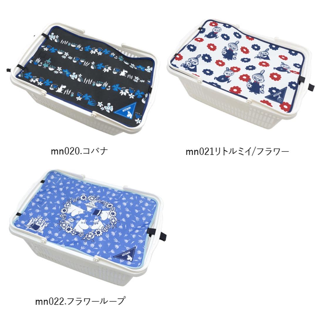 レジカゴ カバー 通販 レジかごカバー キャラクター グッズ ムーミン リトルミイ マイバスケット おしゃれ はっ水 買い物かご ふた マイバッグ 軽量 かご バスケット 北欧 雑貨 mn018.ブルーム ・