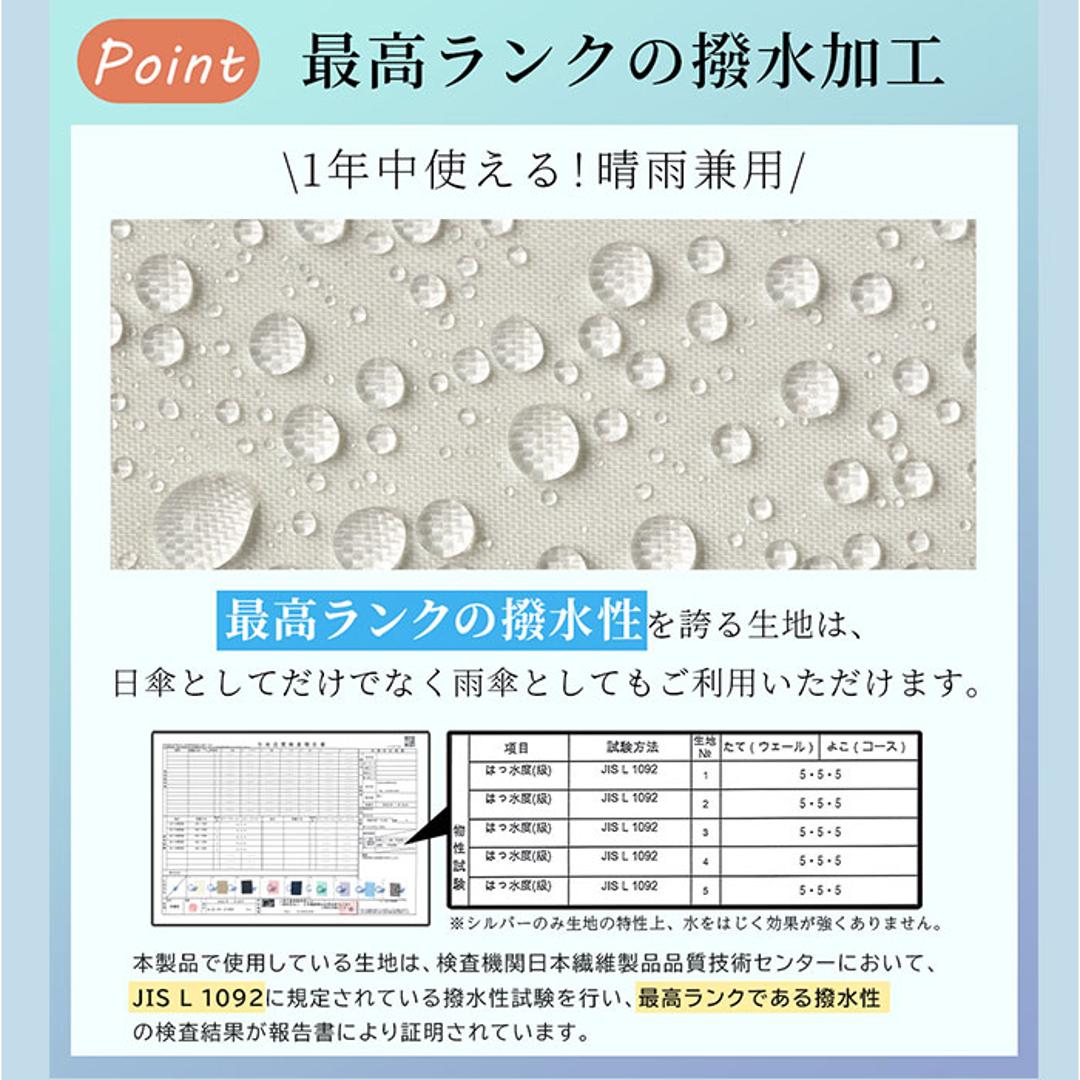 KIZAWA キザワ 日傘 長傘 レディース 晴雨兼用 通販 傘 かさ カサ レディース傘 日よけ 日除け ひよけ アンブレラ bliss オーガンジー ショート丈 上品 丈夫 8本骨 エレガント 女性 女性用 おしゃれ オシャレ シンプル かわいい オフホワイト ・