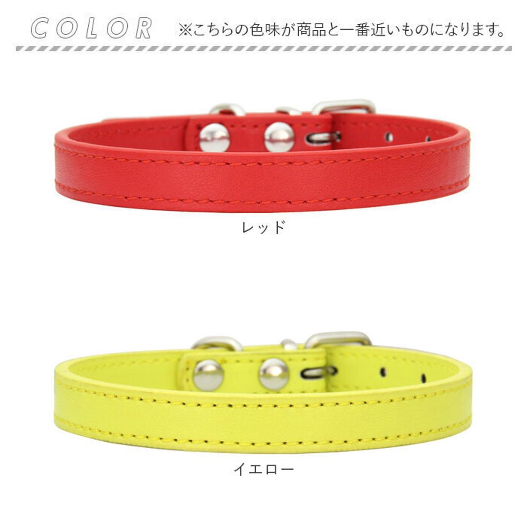 首輪犬 通販 犬の首輪 犬 いぬ イヌ 猫 ねこ ネコ ペット 犬用首輪 首輪 くびわ 革 レザー 皮 シンプル 無地 中型犬 小型犬 お出かけ 散歩 ベルト ペット用品 ペットグッズ おしゃれ オシャレ かわいい カワイイ レッド 【即日発送】XSサイズ