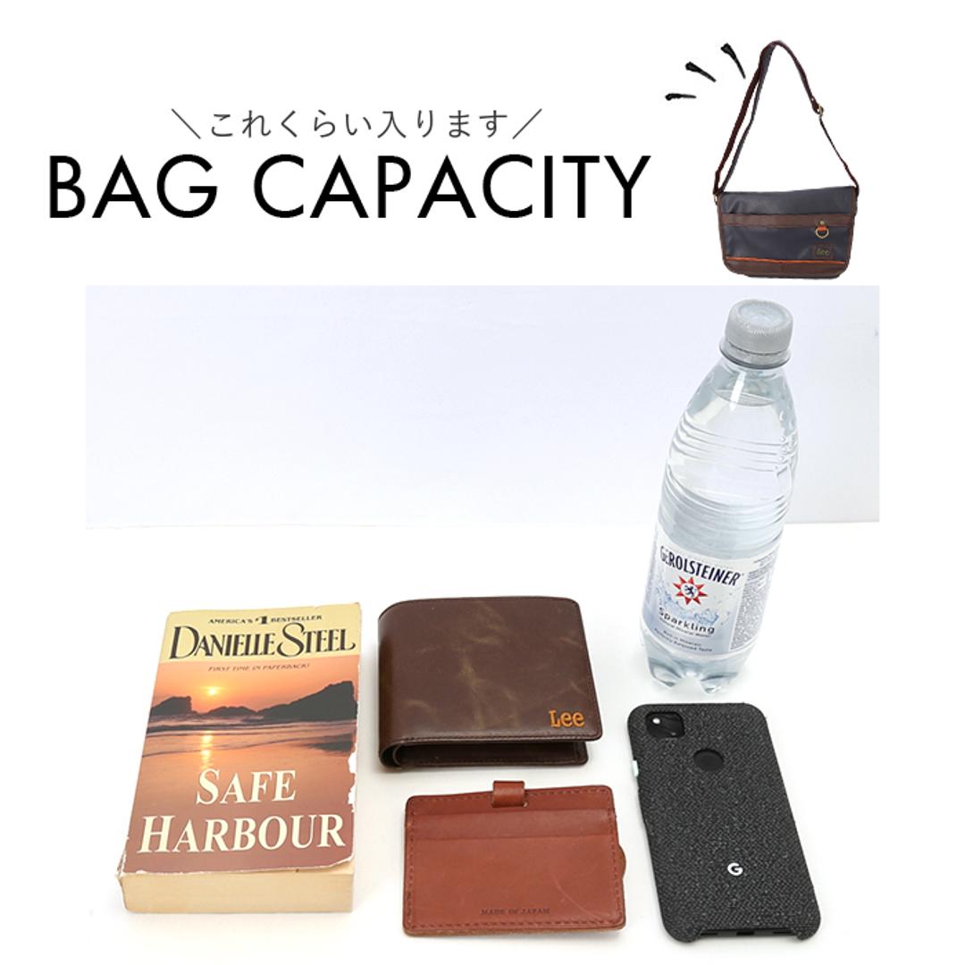 Lee リー ショルダーバッグ 通販 バッグ ショルダーバック メンズ レディース 斜めがけ おしゃれ 斜め掛け ななめ掛け 斜めかけ 大人 シンプル 無地 ギフト ショルダー 肩掛け バック かばん 鞄 オシャレ 贈り物 かっこいい BLACK ・