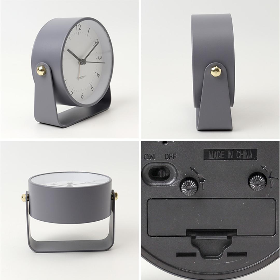 目覚まし時計 アナログ かわいい 通販 アラームクロック 置き時計 置時計 アラーム 時計 おしゃれ くすみカラー シンプル 静音 静か リビング 寝室 子供 小さい コンパクト ギフト 贈り物 Lipad リパド LPD-10 インテリア時計 インテリア GR/グリーン ・