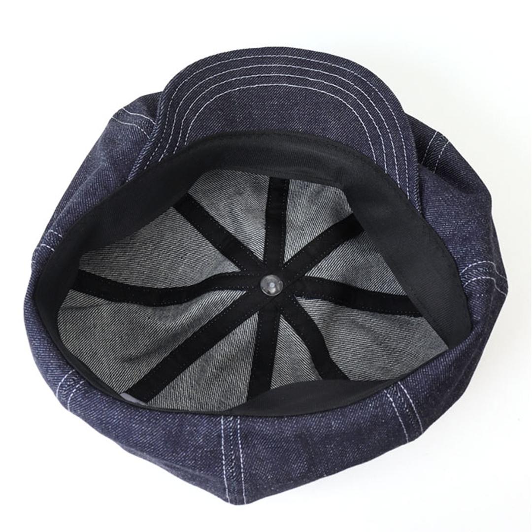 キャスケット メンズ 通販 日本製 キャスケットベレー ベレー帽 帽子 立体ベレー ハンチング 岡山デニム 岡山産 ミスターカバー mr.cover 8パネル 12オンス 12onz ボリューム リジットデニム おしゃれ ブラック ・