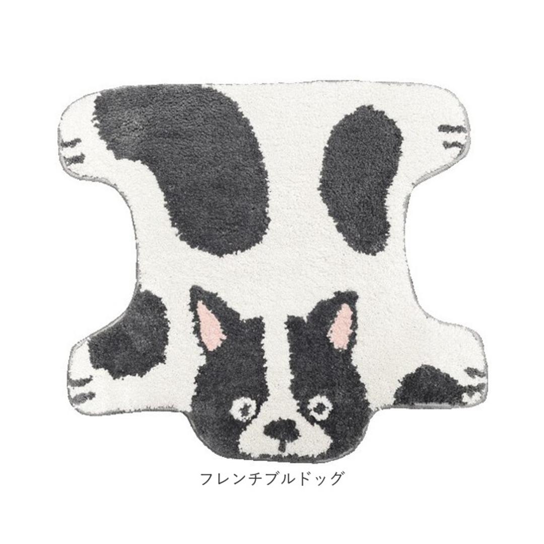 ミニマット かわいい 通販 犬のひらきマット マット ラグ 玄関マット キッチンマット 滑り止め フロアマット ドアマット ベッドサイドマット 滑り止め付 おしゃれ 可愛い グッズ 犬好き いぬ イヌ インテリア 雑貨 シュナウザー ・