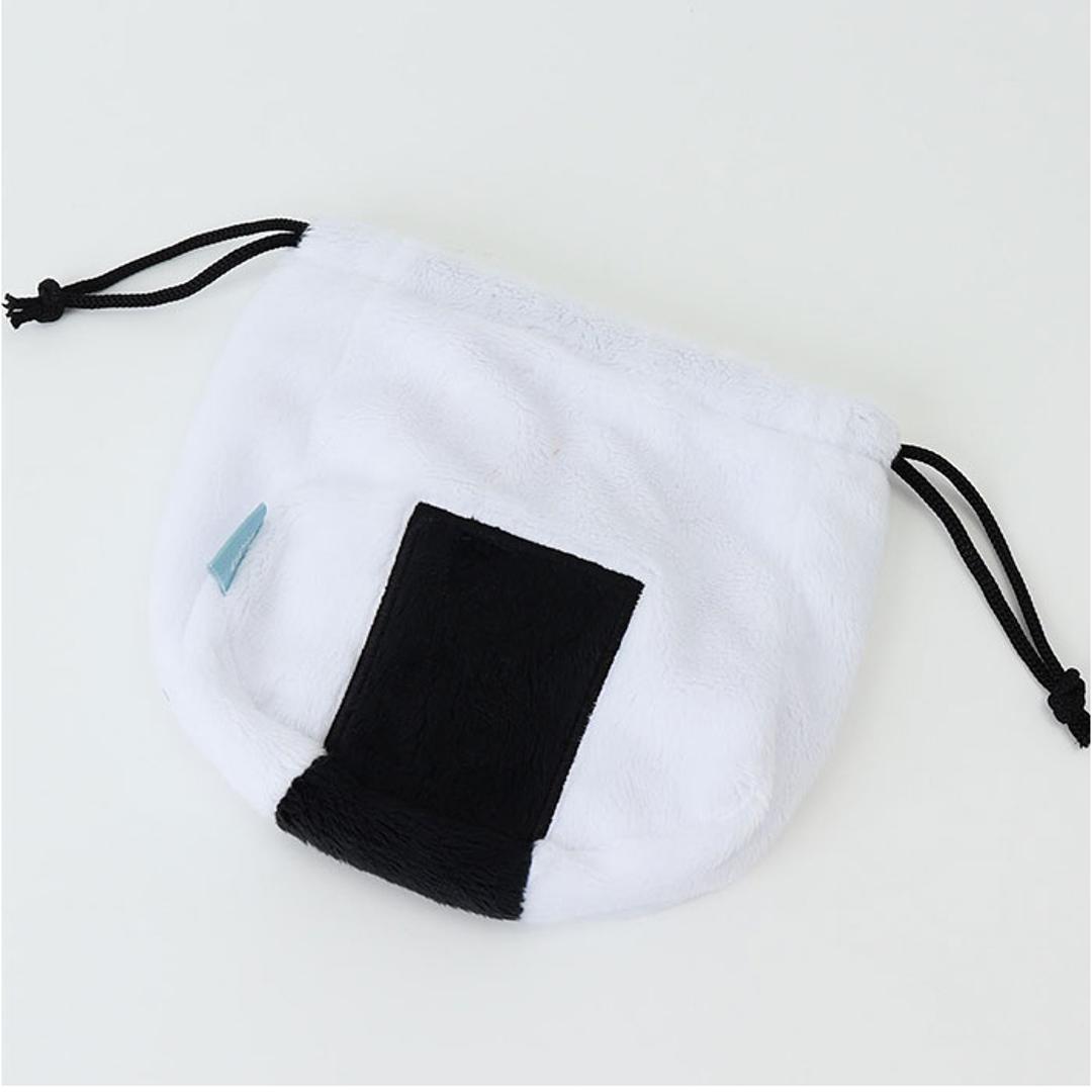 巾着ポーチ かわいい 通販 巾着 ポーチ 巾着袋 小物入れ 化粧ポーチ 持ち歩き コスメーポーチ マルチケース コンパクト 可愛い ぬいぐるみ マスコット 小物収納 整理整頓 旅行 子供 こども 女性 マチ付き ぎゅっとおにぎりさん ギフト 贈り物 天むす ・