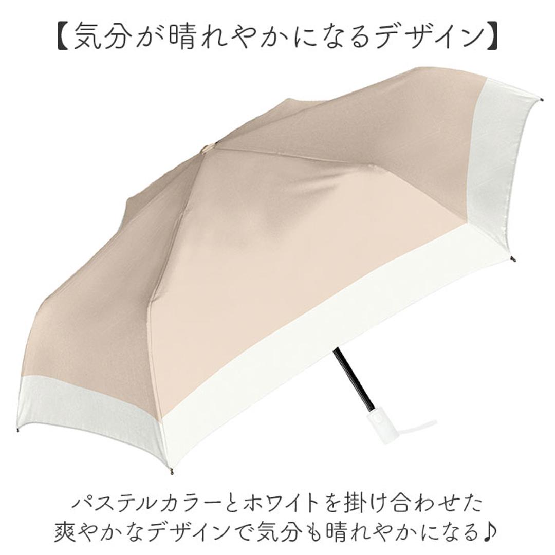 晴雨兼用折りたたみ傘 自動開閉 レディース 通販 折りたたみ日傘 晴雨兼用折り畳み傘 日傘 遮光100% UVカット UPF50+ 遮熱 撥水 軽量 軽い 53センチ 53cm おしゃれ 女性用 女性 シンプル 無地 バイカラー 通勤 通学 中谷 945-004 コットンピンク ・