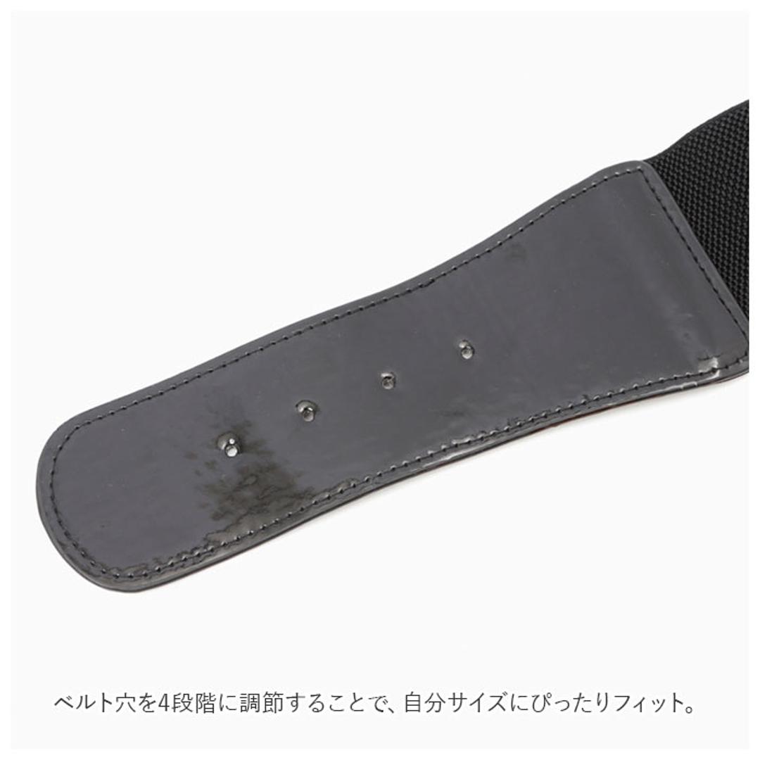 ベルト レディース 太 通販 ゴムベルト おしゃれ ゴム 太い 6cm 幅 フリーサイズ 3段階 サイズ調整 大きいサイズ シンプル バックル ウエストマーク ワンピース パーティー ドレス ファッショングッズ ファッション雑貨 ファッション小物 レッド ・