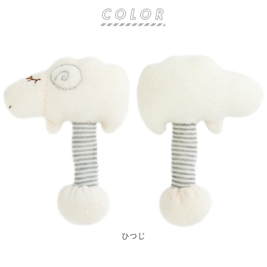 pompkins baby カエル 通販 がらがら ガラガラスティック 鈴入り かえる 蛙 POMPKINS ポプキンズ ハンドメイド オーガニックコットン100% 赤ちゃん 磯企画 ハンドメイド おもちゃ 日本製 出産祝い プレゼント ギフト ベビー用品 ひつじ ・