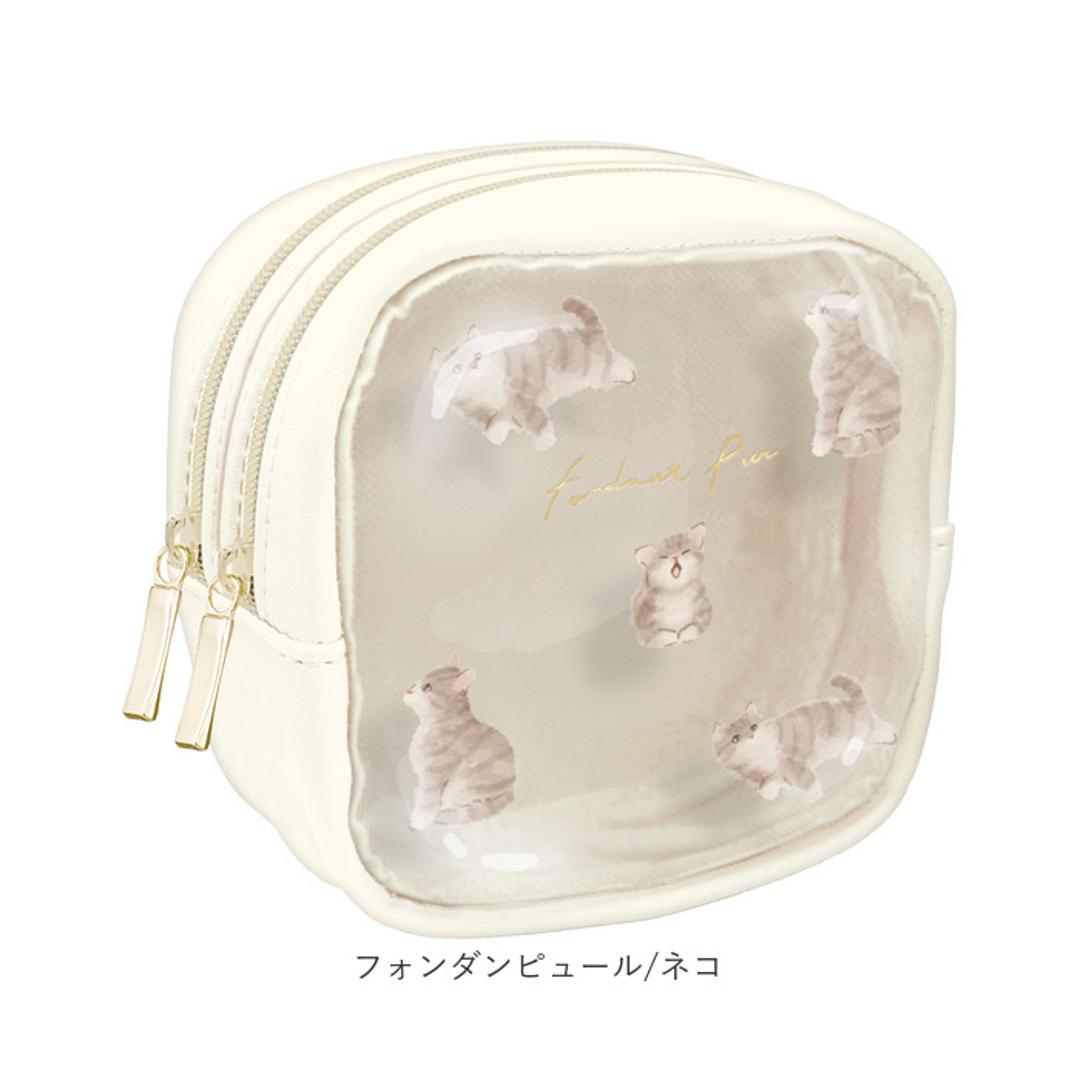 クーリア ポーチ ミニポーチ 通販 化粧ポーチ コスメポーチ ダブルファスナー メイクポーチ ミニサイズ 小物入れ 小さめ レディース 女性 女の子 コンパクト リップ 化粧品 可愛い かわいい おしゃれ オシャレ 持ち運び 旅行 ギフト 贈り物 イヤホン フォンダンピュール/チワワ ・