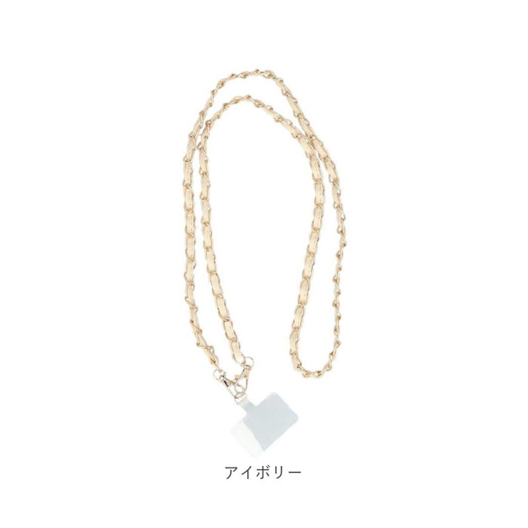 スマホストラップ ショルダー 通販 スマホショルダー スマホ ストラップ チェーンストラップ のみ スマートフォンストラップ ショルダーストラップ チェーン レディース 大人 かわいい おしゃれ 斜めがけ 400277 スマートフォンアクセサリー ブラック ・