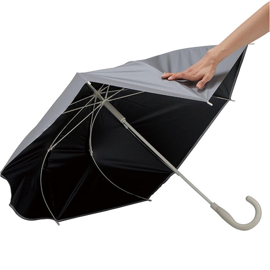 mabu 傘 マブ SMV-4247 通販 長傘 晴雨兼用傘 雨傘 日傘 かさ レディース メンズ 晴雨兼用 遮光 遮熱 UVカット 大きめ 60cm 60センチ 8本骨 耐風 丈夫 通勤 通学 無地 シンプル おしゃれ 女性 女子 男性 紳士傘 オフホワイト ・