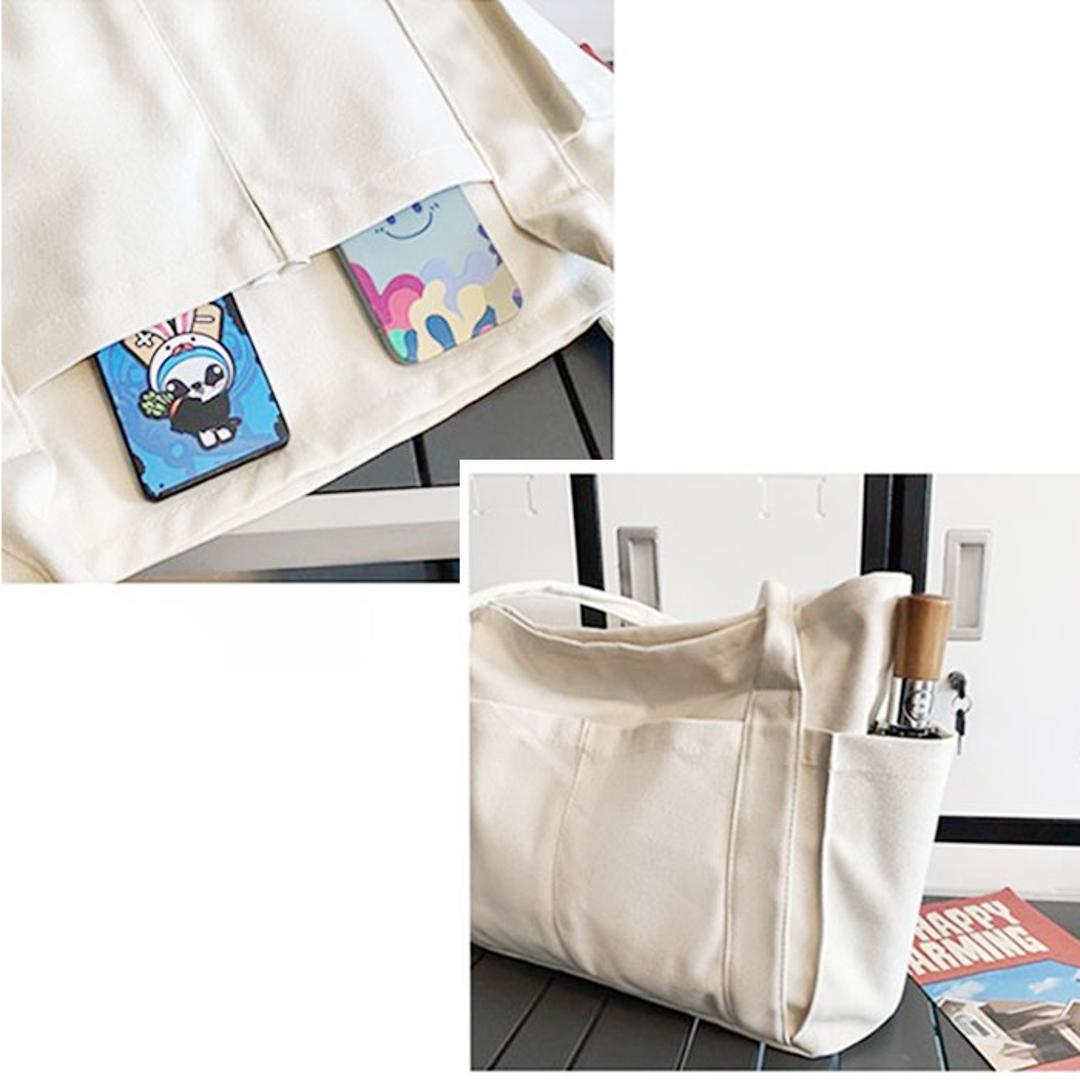 【最短即日発送】【送料無料】トートバッグ レディース A4 通販 トート マザーズバッグ バッグ かばん トートバック 鞄 バック 大容量 キャンバス 無地 大きめ 大人 学生 通勤 通学 ビジネス マイバッグ ポケット マチあり シンプル カジュアル おしゃれ オシャレ かわいい アイボリー ・