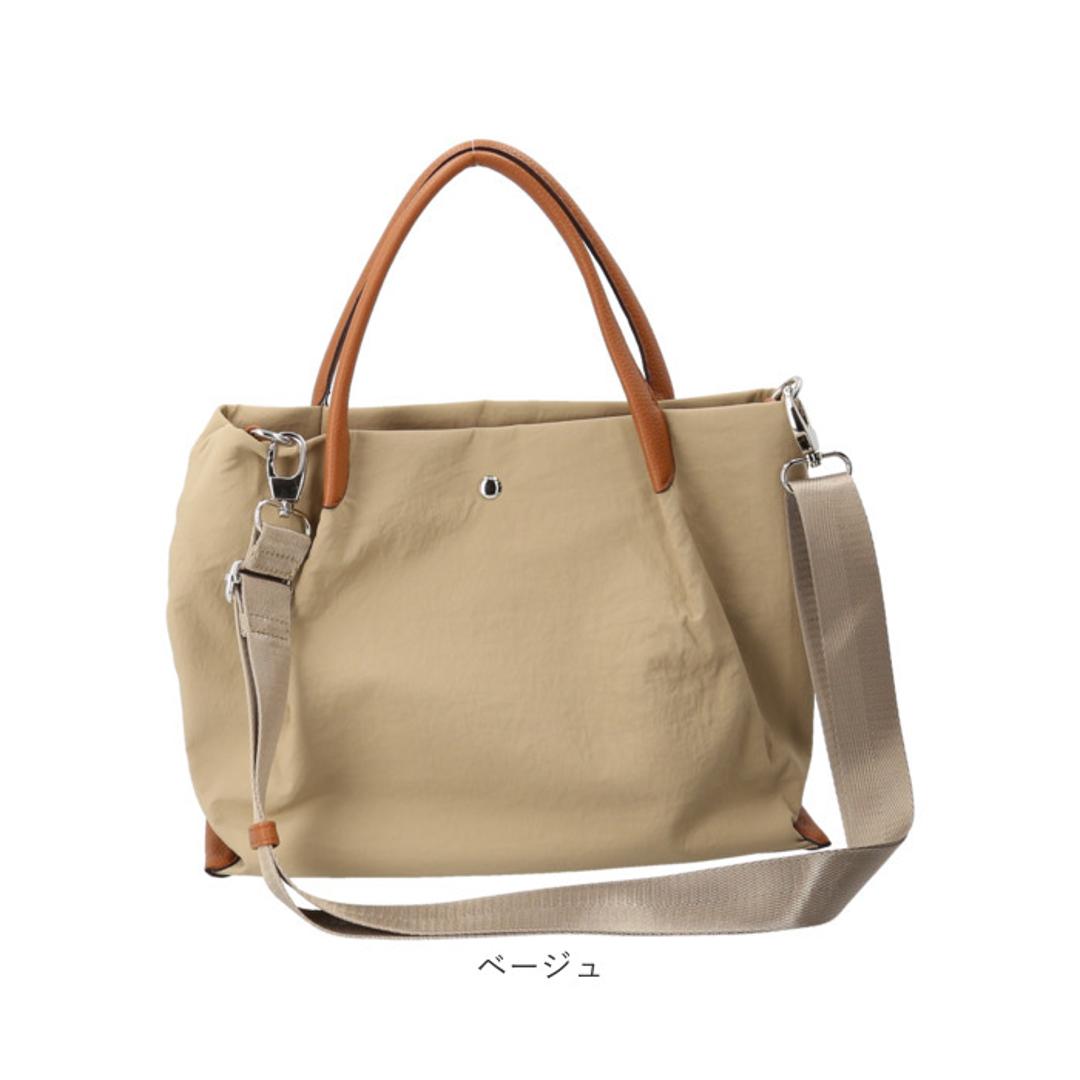 ハンドバッグ レディース 2way 通販 laportadizucchero ラポルタディズッケロ 2wayハンドバッグ ナイロンバッグ 柔らかい やわらかい 軽量 軽い かわいい おしゃれ 通勤 通学 多機能 シンプル お出掛け 大人 女性 ギフト 贈り物 ブラック ・