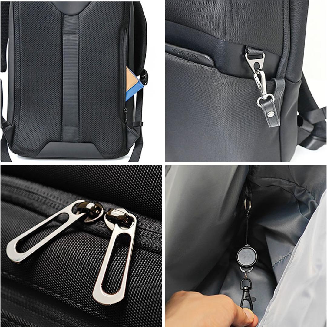 ビジネスリュック メンズ 通販 ミッシェル クラン 12-6733 MICHEL KLEIN リュック 13L 通勤 通学 リュックサック デイパック バックパック ビジネスバッグ ディパック 出張 旅行 軽量 pc バッグ 撥水 おしゃれ ブランド ブラック ・