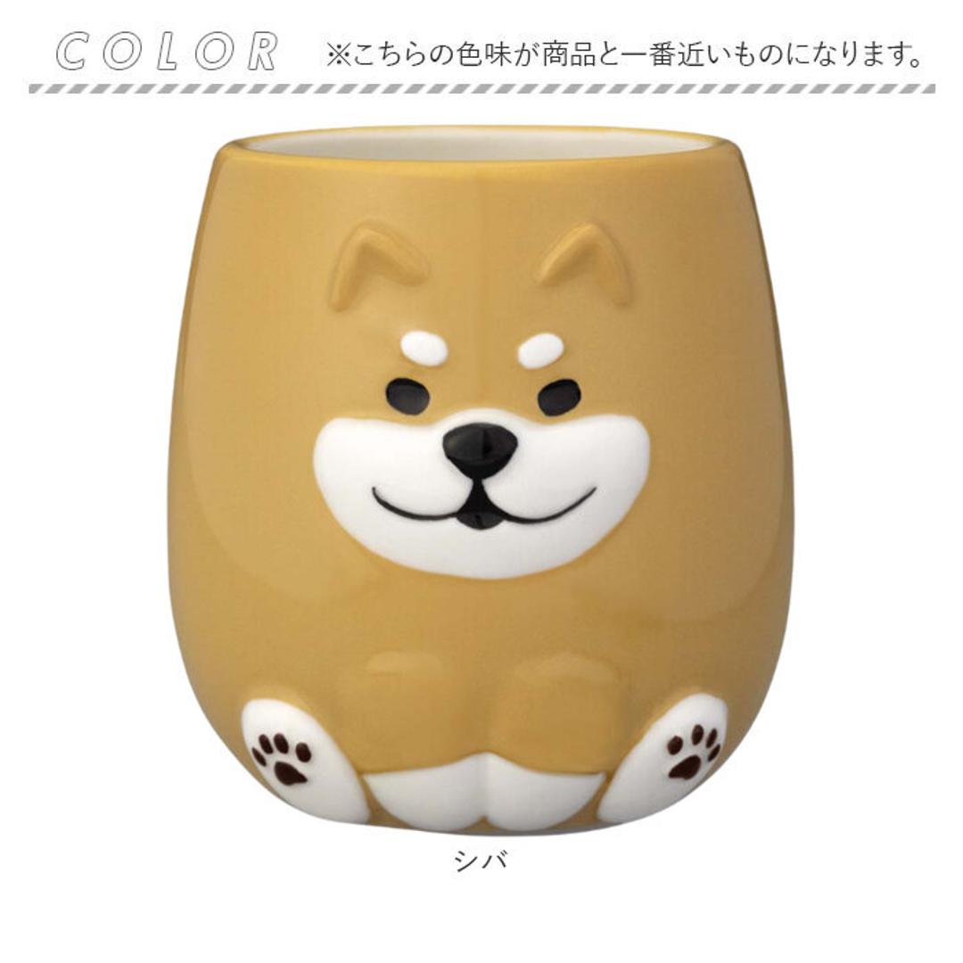 犬 マグカップ 大きい 通販 wankoron わんわんマグ 食器 陶器 コップ マグ カップ デコレ DECOLE コーヒーカップ 犬柄 犬好き ギフト 贈り物 おしゃれ かわいい 可愛い キッチン雑貨 テーブルウエア 日用品 シバ ・