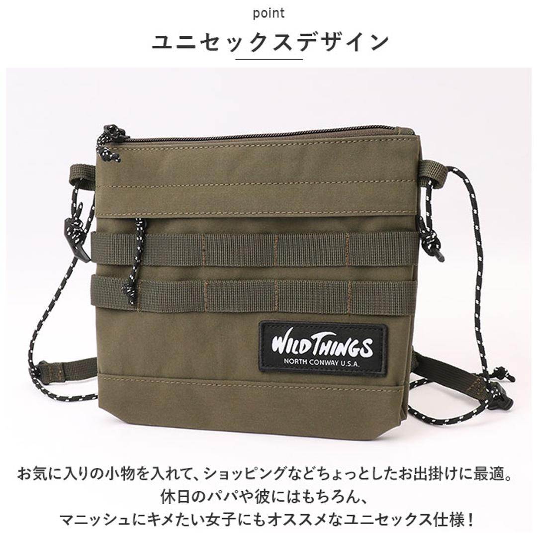 WILD THINGS サコッシュ WT-380-3006 ワイルドシングス 通販 ショルダーバッグ ミニショルダーバッグ ショルダーバック メンズ  レディース 小さめ 斜めがけ 大人 シンプル 無地 おしゃれ アウトドア 旅行 キャンプ フェス 男女兼用(・ ブラック): BACKYARD  FAMILY｜ANA ...