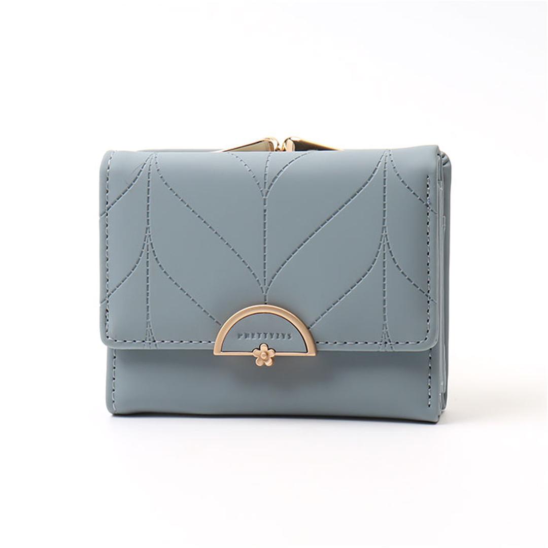 財布 折りたたみ財布 通販 三つ折り ウォレット 三つ折り財布 レディース お財布 折り財布 ミニ財布 がま口 ミニウォレット コンパクト スリム カード入れ 小銭入れ オシャレ かわいい 薄型 シンプル コインケース お札入れ おしゃれ 贈り物 ギフト グリーン ・