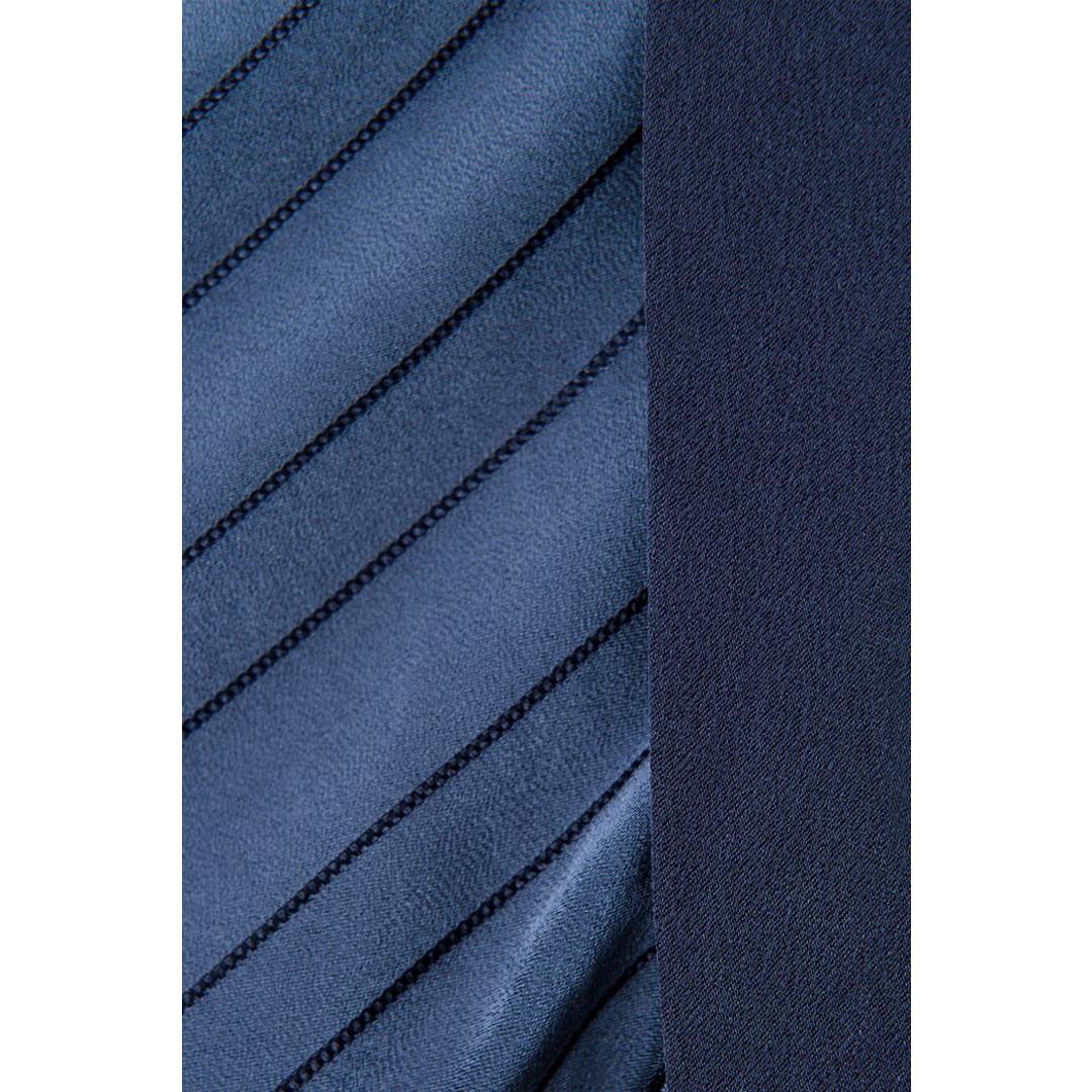 MIND マインド 襟 ギャザー ブラウス 通販 長袖ブラウス シャツ 長袖シャツ 襟ギャザー シワになりにくい 光沢感 上品 透け感 涼しげ 清潔感 ドレープ エレガント 大人 シンプル オシャレ おしゃれ デザイン 女性 トップス 仕事 ビジネス navy ・