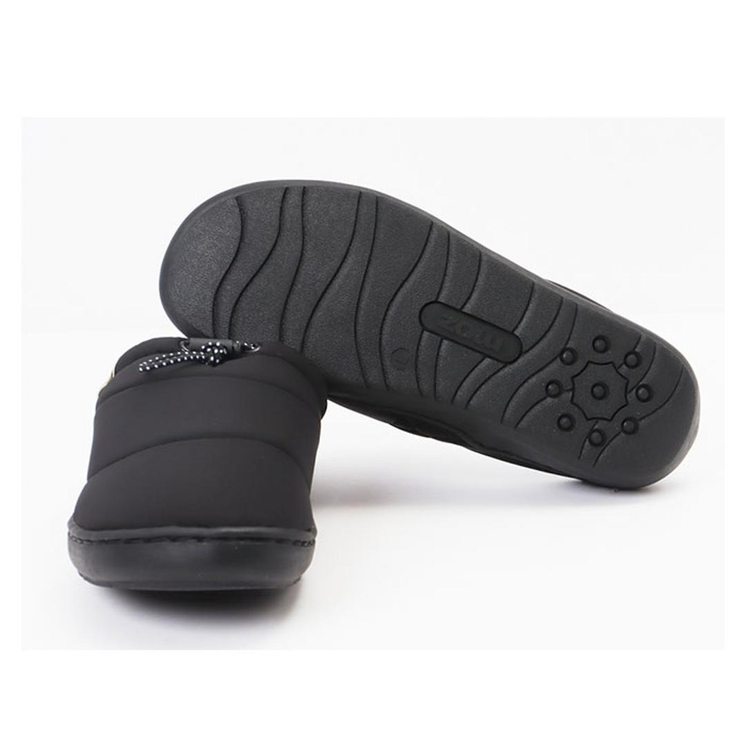moz モックシューズ 通販 モズ シューズ スリッパ サンダル サボサンダル サボ スリッポン 秋 冬 暖かい キルティング 冬用サンダル 防寒 冬用 かわいい お出かけ 外履き アウトドア キャンプ らくちん 軽量 レディース靴 ブラック 【即日発送】Mサイズ(23.5cm)