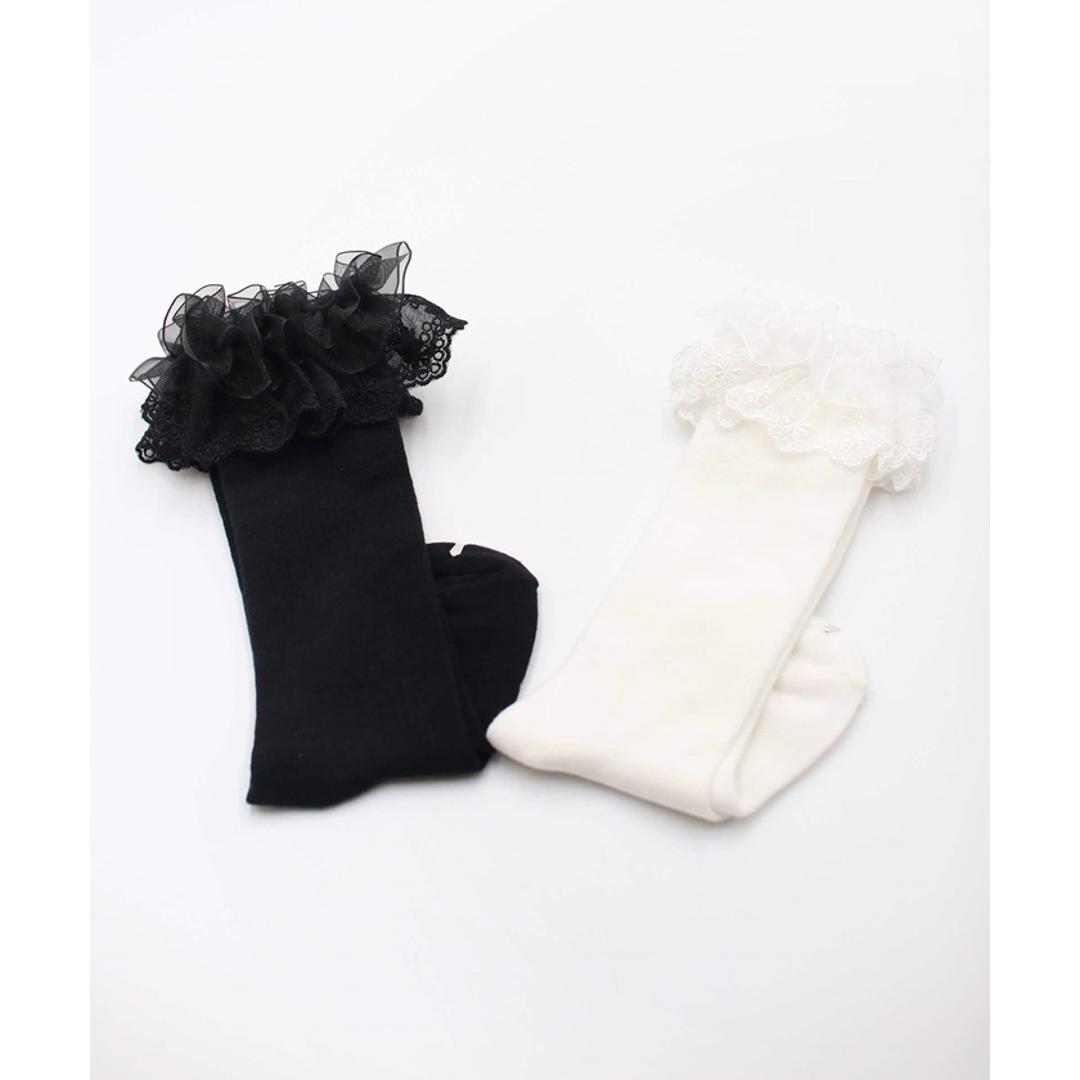 Rora 靴下 キッズ 女の子 ハイソックス 通販 長靴下 10002986 ソックス ブリーズハイソックス フォーマル 入園式 卒園式 入学式 卒業式 おしゃれ かわいい オシャレ 可愛い レッグウェア ファッション小物 子ども服 子供服 キッズファッション ブラック 14-16cm