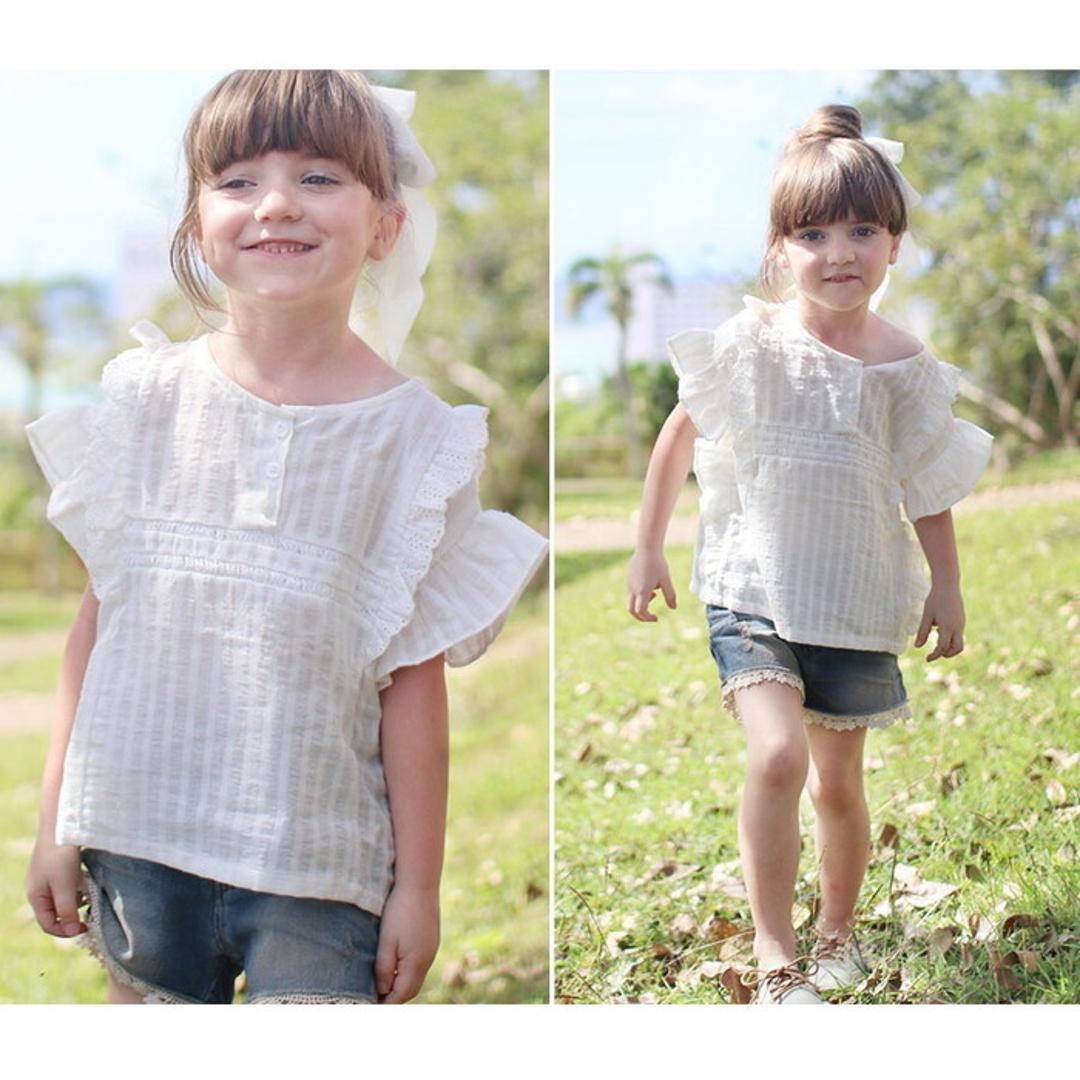 Rora ヘアゴム キッズ 通販 ルボン 髪ゴム 髪飾り 髪留め リボン シフォン 大きい パール 女の子 子供 子ども こども おしゃれ かわいい フォーマル 大人っぽい 上品 入園式 卒園式 入学式 卒業式 結婚式 パーティー ヘアアレンジ ヘアアクセサリー ホワイト FREE