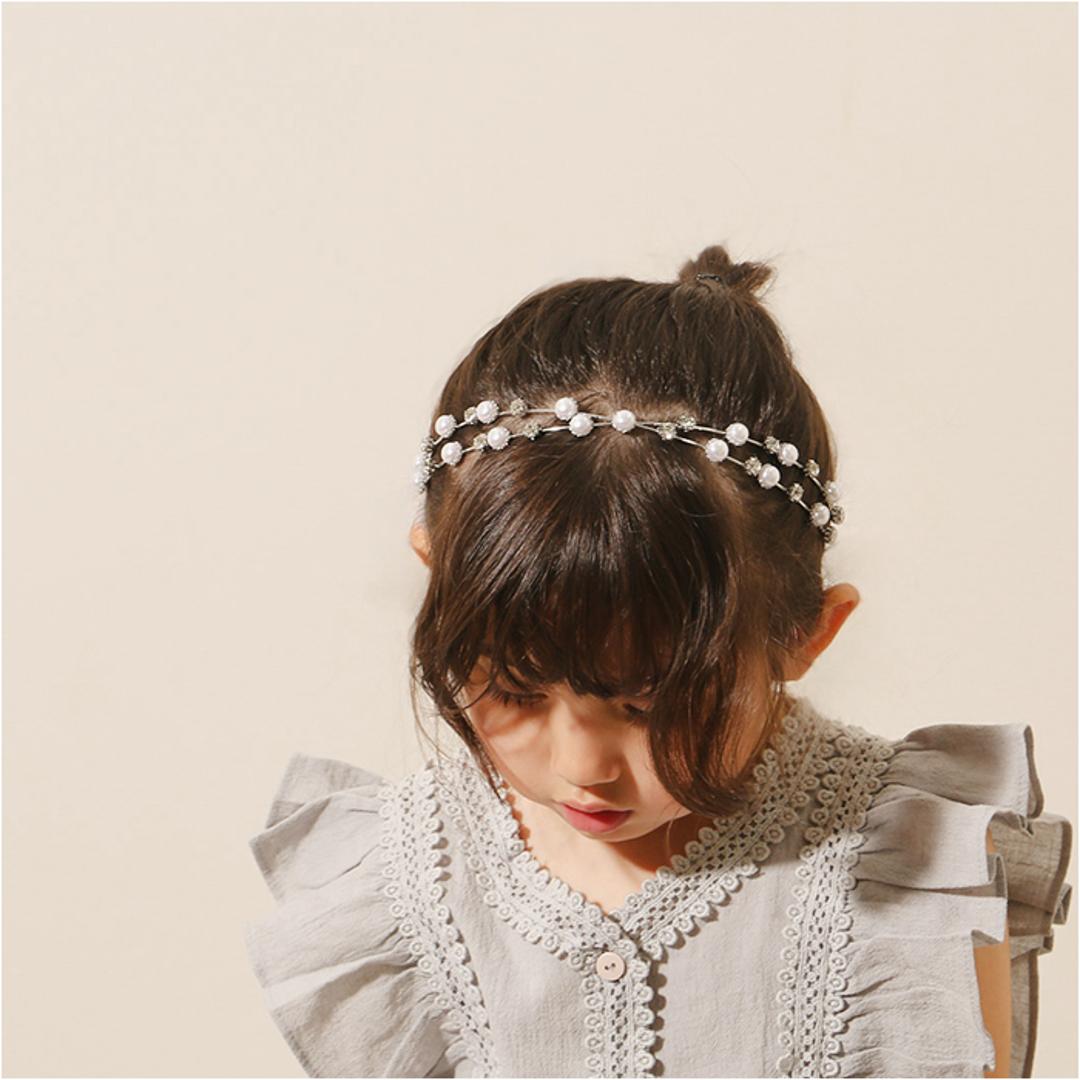 RORA カチューシャ 細め 通販 ローラ イザベラ ヘッドドレス ヘアアクセサリー 髪飾り キッズ 子供 子ども こども 女の子 女子 キラキラ パール フォーマル おしゃれ かわいい 入園式 卒園式 入学式 卒業式 発表会 結婚式 キッズファッション ゴールド ・