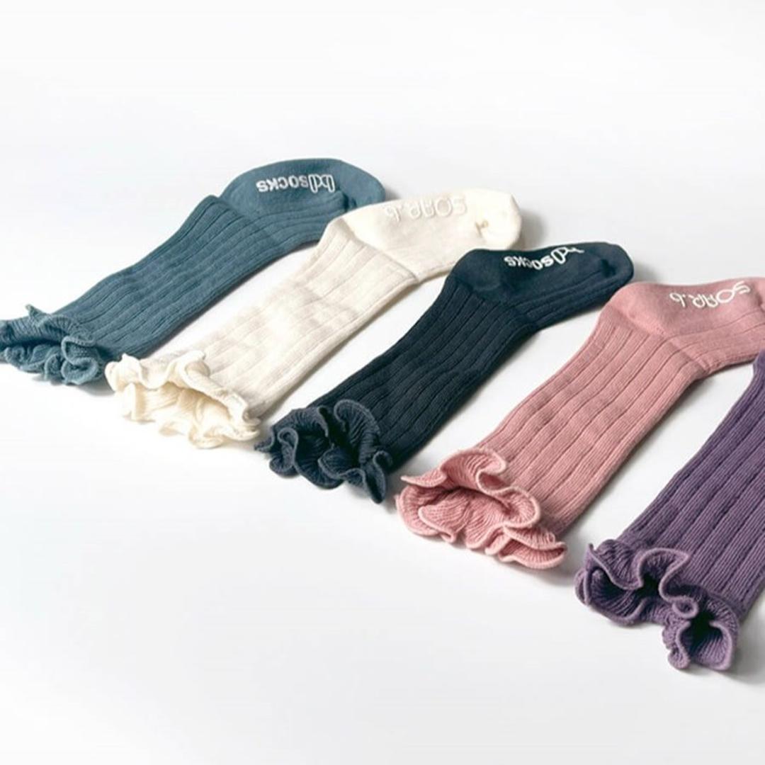 Rora 靴下 キッズ 女の子 ハイソックス 通販 長靴下 66012301 ソックス ロージーハイソックス カジュアル 入園式 卒園式 入学式 卒業式 オシャレ 可愛い おしゃれ かわいい レッグウェア ファッション小物 子ども服 子供服 キッズファッション チャコールグレー 16-18cm