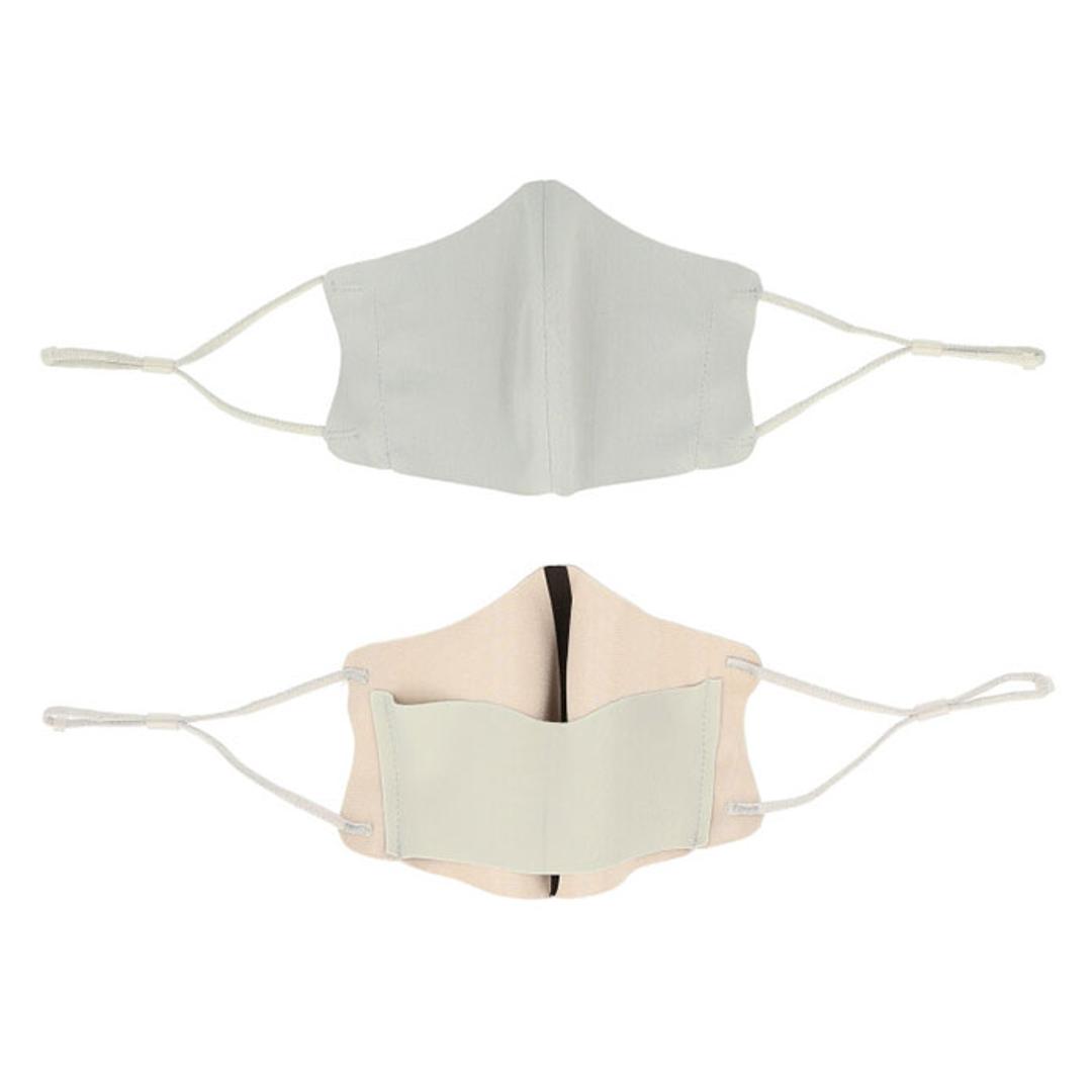 小顔 マスク 2個セット 通販 洗える 小顔ボーテ 小顔BEAUTE シークレットリフトアップマスク SECRET LIFT UP MASK リフトアップベルト フェイスライン 口呼吸 対策 鼻呼吸 吸水速乾 消臭加工 UVカット 95% ストレッチ 伸縮性 砂山靴下 6211CA 大人用 衛生マスク 衛生日用品 グレー2枚 ・